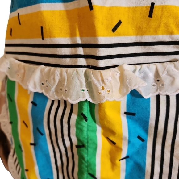 Vintage 80's or 90's Memphis Print Apron - Picture 3 of 5
